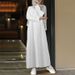 Women's Clothing Fashion Autumn Literary And Artistic Leisure Retro Women's Clothing Striped Cotton And Linen Round Neck A Line Skirt Dress_ecoleips.com