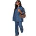Women's African Chic Plus Size Clothing Set European American Style Long Sleeved Casual Collared Cardigan Striped Shirt Two Piece Set_ecoleips.com