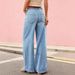 Wide Leg Jeans High Elastic Waist Flared Design Y2K Style Women's Pants Popular Seller_ecoleips.com