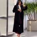 Muslim Outerwear Mid-Length Windbreaker Jacket Color Matched Fashion Casual Outerwear For Women American Style Polyester_ecoleips.com