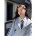 High-street Design Three-stripe Hooded Sweatshirt For Women, 2025 Autumn/winter New Style, Loose Fit, Fleece-lined,_ecoleips.com