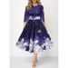 Christmas Edition European And American Women's Fashion New Fashionable Personality Snowflake Digital Print_ecoleips.com