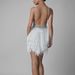 Women's Clothing Sling V Neck Feather Dress Sexy Women's Banquet Evening Dress_ecoleips.com