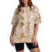 Women's Clothing Printed T Shirt Soft Cotton Graphic Tee For Women_ecoleips.com