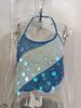 Women's Clothing Women's Summer New Fashion Sequin Suspender Top Sexy Sequin Backless Lace Up T Shirt Sand_ecoleips.com