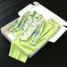Women's Plus Size Comfortable Printed Two Piece Set Spring Green Loose Fit Wide Leg Pants Shirt Top Skin Friendly Suit_ecoleips.com