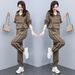 new lazy temperament knitted suit svel vest sweater cardigan pants three piece set_ecoleips.com