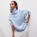 050 Autumn Winter Women's New High Neck Loose Russian Cross-Border Sweater European And American Style_ecoleips.com