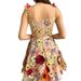 Voya 2026 New European American Site Women's Dress With Three-Dimensional Floral Embroidery Fashionable And Elegant Dress_ecoleips.com