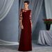 Women's Clothing Long Lace See Through Round Neck Mid Sleeve Dress Dress Special New_ecoleips.com