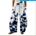 Aria Basics Independent Website New Cross-border Spring-summer Vintage Floral Pattern Wide-leg Pants With Elastic Waist, Comfortable_ecoleips.com