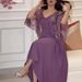 Women's Clothing Middle East Embroidered Shawl A Line V Neck Evening Dress_ecoleips.com
