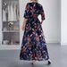 Women's Clothing Fashion Temperament Elegant Holiday Print Strappy Long Skirt Dress Women's Clothing Spring And Summer_ecoleips.com