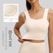 Juyitang Women's High Strength Sports Bra Shockproof Fixed Cup Fitness Yoga Vest Gathered_ecoleips.com