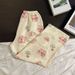 Fashion Cartoon Print Long Pants High Waist Loose Sleep Bottoms Wide Leg Casual Sleepwear For Women_ecoleips.com