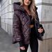 Trendy Winter Hooded Puffer Jacket With Diamond Quilting - Loose Fit Warm Coat In Rose Pink, Black & Coffee (S-Xxxl)_ecoleips.com