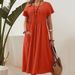 Medium And Long Dress, Summer New Cotton And Linen Skirt, Pleated Design, A-shaped Skirt, Large Size Loose._ecoleips.com