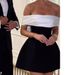 Bow-Tie Asymmetrical Dress – Trendy Front Mini Dress For Women (S/M/L, Stretchy Polyester, Oversized Fit)_ecoleips.com