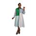 Women's Loose Long Sleeved Shirt Dress Color Block Striped Patchwork Crossed European And American Style Autumn Fashion Lazy Dress_ecoleips.com
