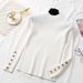 Cozy Retro Knit Sweater Women's Long Sleeve Round Neck Pullover Slim Fit Casual Top_ecoleips.com