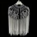 K Advanced Shoulder Style New Heavy Industry Nail Bead Tassel Design Shawl Jacket_ecoleips.com