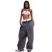 European And American Style Simple Solid Color Sweatpants Women Loose Women's Trendy Loose Straight Pants American Style Distressed Street Sweatpants_ecoleips.com
