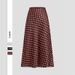Women's Clothing Summer Satin Polka Dot Print Maxi Skirt For Women Zipper Closure Fashionable American Style Versatile Clothing_ecoleips.com