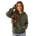 American Retro Washed Distressed Sweatshirt, Unique Trendy Brand Hoodie, Loose Long-sleeve Shirt, Versatile Women's_ecoleips.com