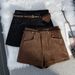 Maillard High Waisted Slimming Shorts for Women Coffee Color Suede A-Line Casual Bodycon Hot Pants Autumn Style_ecoleips.com