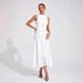 Summer New Arrival Women's round Neck Sleeveless Long Dress Elegant Lace Commuter Evening Gown European American Style_ecoleips.com
