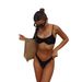 2026 Sexy European American Style Bikini Solid Color Crossbody Two Piece Women's Swimsuit Underwire Support_ecoleips.com