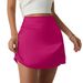 Women's Clothing Spring Summer Satin A-Line Pleated Midi Skirt High-Waisted Mini Skirt Women's Bottoms For Formal & Casual For Women_ecoleips.com