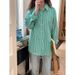 Women's Casual Long-Sleeved Checkered Shirt, Autumn Loose-Fitting Collar Cardigan Wholesale_ecoleips.com