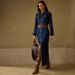 K Women's Long Sleeved Breasted Fashionable Long Dress. Excluding Belt_ecoleips.com