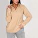 New Fashion Long-sleeved Women's Clothing European And American Casual Solid Color Lapel Sweater Autumn And Winter Thickened Zipper Collar Top_ecoleips.com