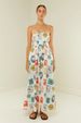 Women's High-Waisted Cotton Linen Camisole Dress Printed Casual Fashion Spring/Summer Regular Fit Cross Border Amazon 2025_ecoleips.com