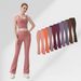 Women's Clothing Groove High Waisted Flared Pants Hip Lifting Sports Fitness Yoga Wear Fitness Pants_ecoleips.com