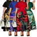 Women's Clothing Women's Plus Size Dress Elegant Lapel Ruffle Sleeve Full Skirt Style Summer Fashionable For Formal & Casual For Women_ecoleips.com