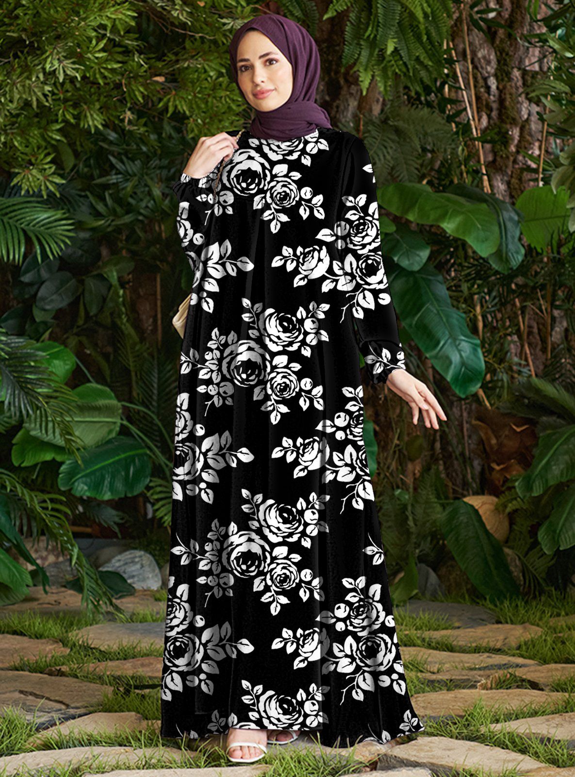 Fashion Print Dress for Women Autumn New Style Foreign Trade Women's Clothing_ecoleips.com