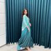 Verve MQ099 Abaya Muslim Dress Modest Coat Fashion Soft Light Batwing Robe_ecoleips.com