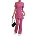2026 Independent Site Bestseller Cross-border European And American Summer Casual Fashion Striped New Round-neck_ecoleips.com