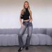Cross-Border European And American Women's Simple Mid-Waist Non-Stretch Straight-Leg Jeans_ecoleips.com