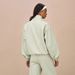 Voya Spring New Apricot Stand Up Collar Sports Suit Women's Loose Casual Long Sleeved Top Wide Leg Pants Two-piece Set_ecoleips.com