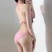 Women's 3 Piece Bikini Swimsuit Style Halter Neck Backless Slimming Flattering Small Breasts Hot Springs Sexy_ecoleips.com