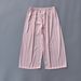 Silk Sleep Pants For Women Summer Ice Silk Loose Air Conditioning Thin Large Size Home Pants Comfortable Cropped Pants Nightwear_ecoleips.com