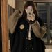 Women's Fleece Lined Lazy Baseball Jacket Autumn Winter Thick Casual Cardigan Sweatshirt Loose Retro Style Trendy Clothing_ecoleips.com
