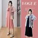 Autumn New Korean Striped Shirt Top + Fashion Long Vest Set For Pregnant Women_ecoleips.com