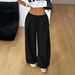 Y2K American Style Street Style Sweatpants Women's High Waist Loose Pleated Wide Leg Casual Sports Pants_ecoleips.com