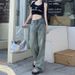 American Retro Distressed Jeans For Women, High-waisted, Slimming, Straight-leg, Wide-leg, Loose-fitting, Drapey,_ecoleips.com