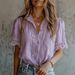 Spring/Summer Women's Loose Lace Casual Shirt Short Sleeve Style Clothing For Women_ecoleips.com
